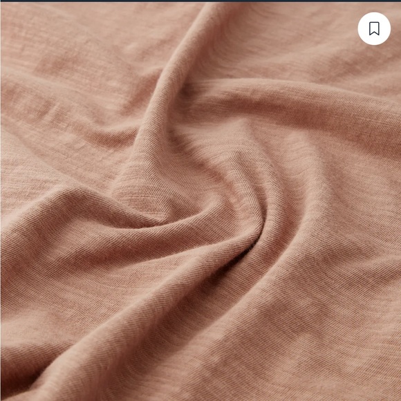 FORTY FIVE
Slub Long Sleeve Pocket T-Shirt
 in Sand Stone size large - Picture 2 of 5